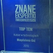 Magdalena Gaj Prezes UKE w TOP 10 kobiet branży technologicznej