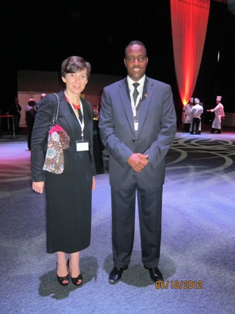 Wiceprezes UKE Lidia Kozłowska z nowym Dyrektorem Generalnym UPU